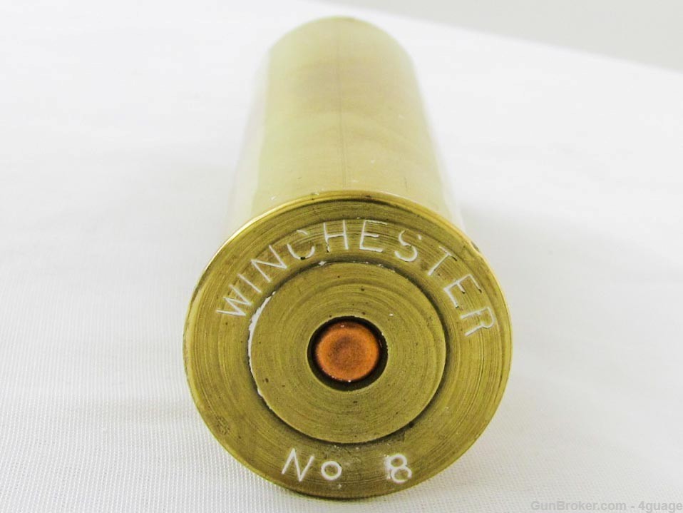 Winchester 8 Gauge Brass Shotshell Case-img-0