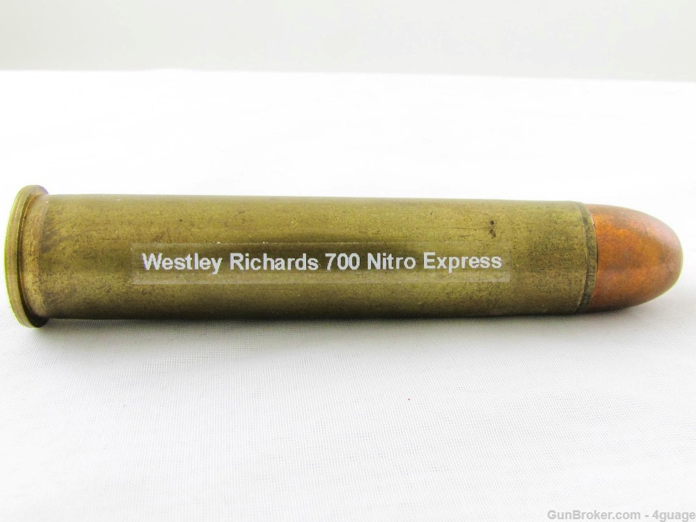 Scarce Westley Richards 700 Nitro Express Rifle Cartridge-img-0