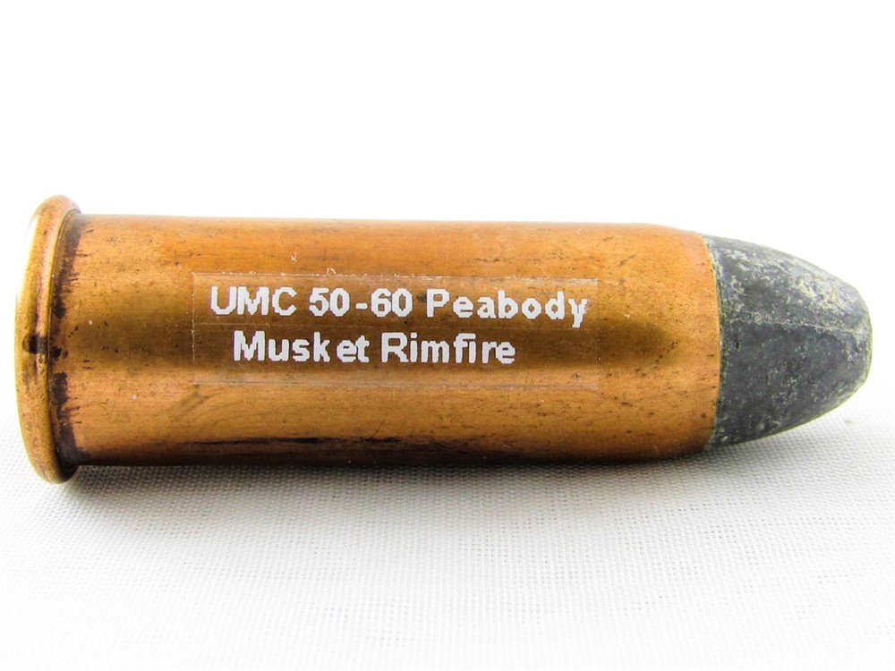 Scarce 50-60 Peabody Musket Rimfire Cartridge-img-0
