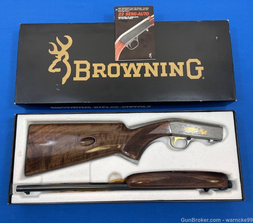NOS Browning Auto 22, SA22, Engraved, High Grade, 22lr, Rifle, Penny Start!-img-0