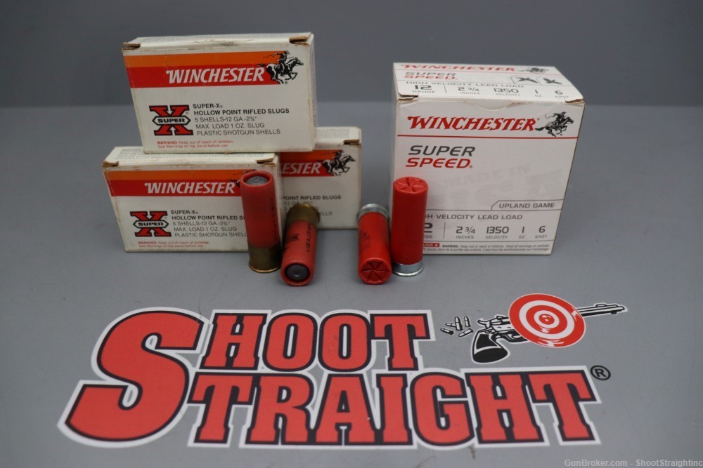 Lot O' [35rds] Winchester 2-3/4" 12GA Slugs & Birdshot-img-0