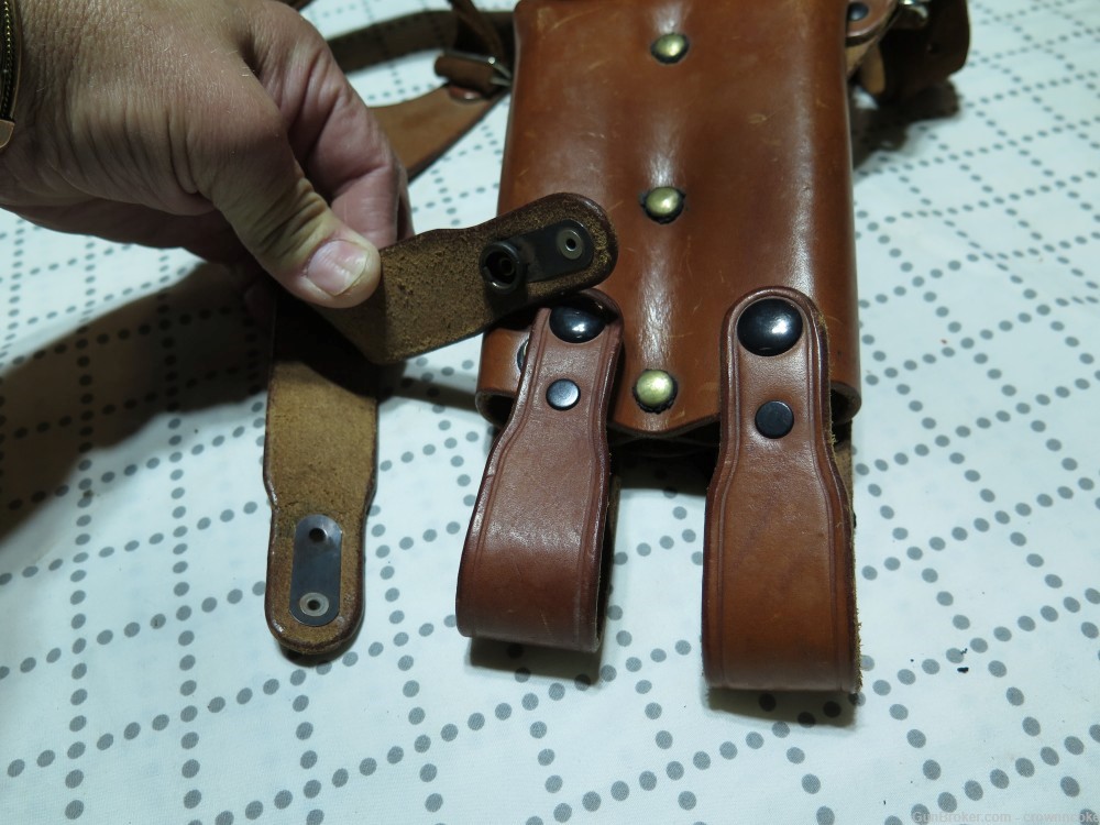 RARE UZI MAC 10 DE SANTIS Leather Shoulder Holster-img-7