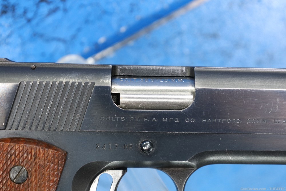 COLT NATIONAL MATCH 1911 38 SPECIAL MID RANGE WAD CUTTER C&R ELIGIBLE-img-39