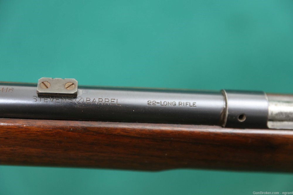 B3248 J Stevens 416 22 target rifle with aperture sights-img-5