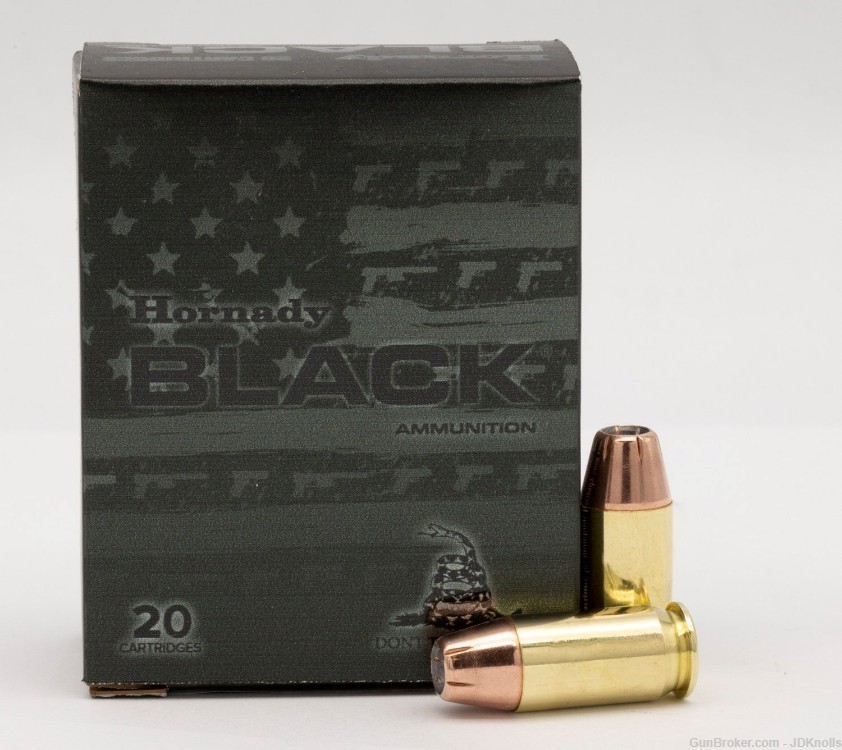  20 Rounds Hornady BLACK DEFENSE ammo 45 AUTO 185 gr XTP $12 Fast SHip -img-0