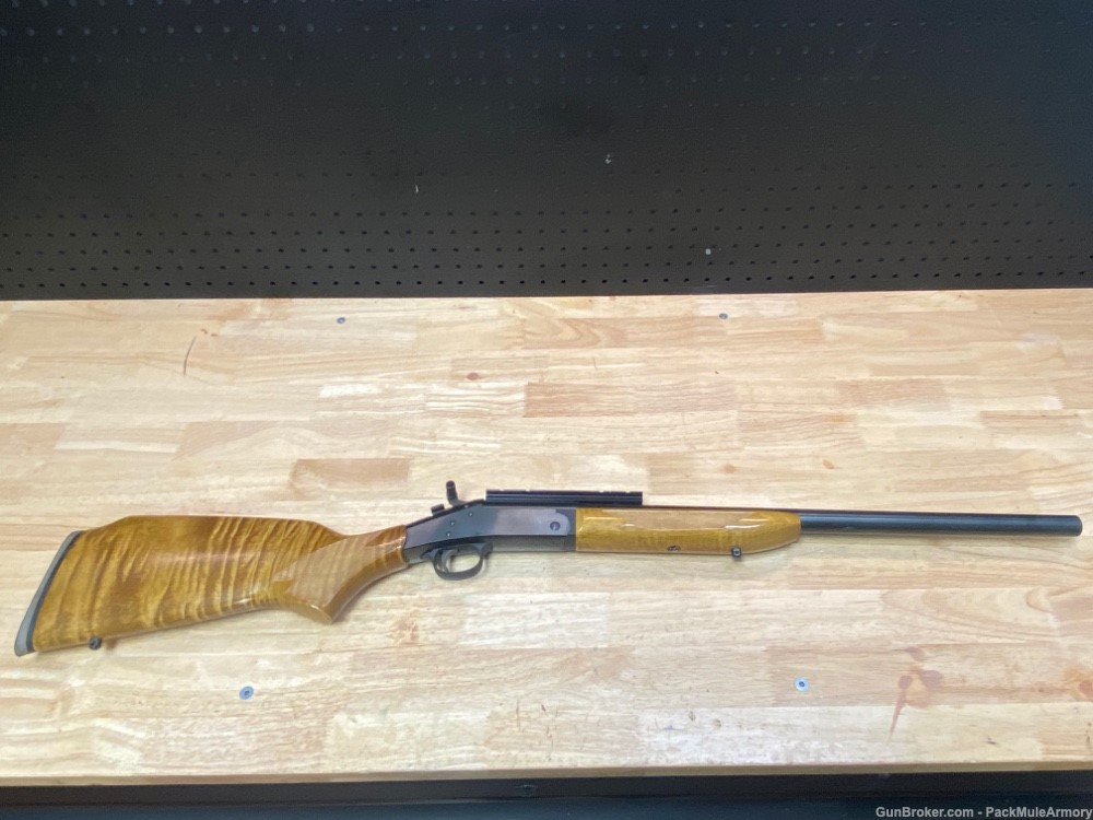 H&R 1871 ULTRA Varmint .223 + Beautiful Tiger Maple Stock / Penny Auction-img-7