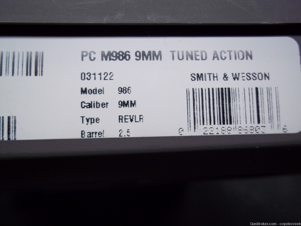 Smith & Wesson, Model 986, Performance Center, 9MM, 2.5" Custom Barrel, 7rd-img-20