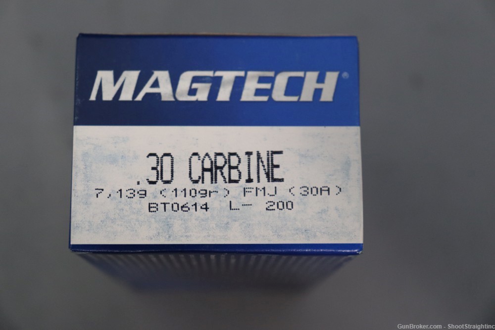 Lot o' 350-rounds Magtech .30 Carbine 110gr FMJ Ammunition w/Ammo Can-img-3