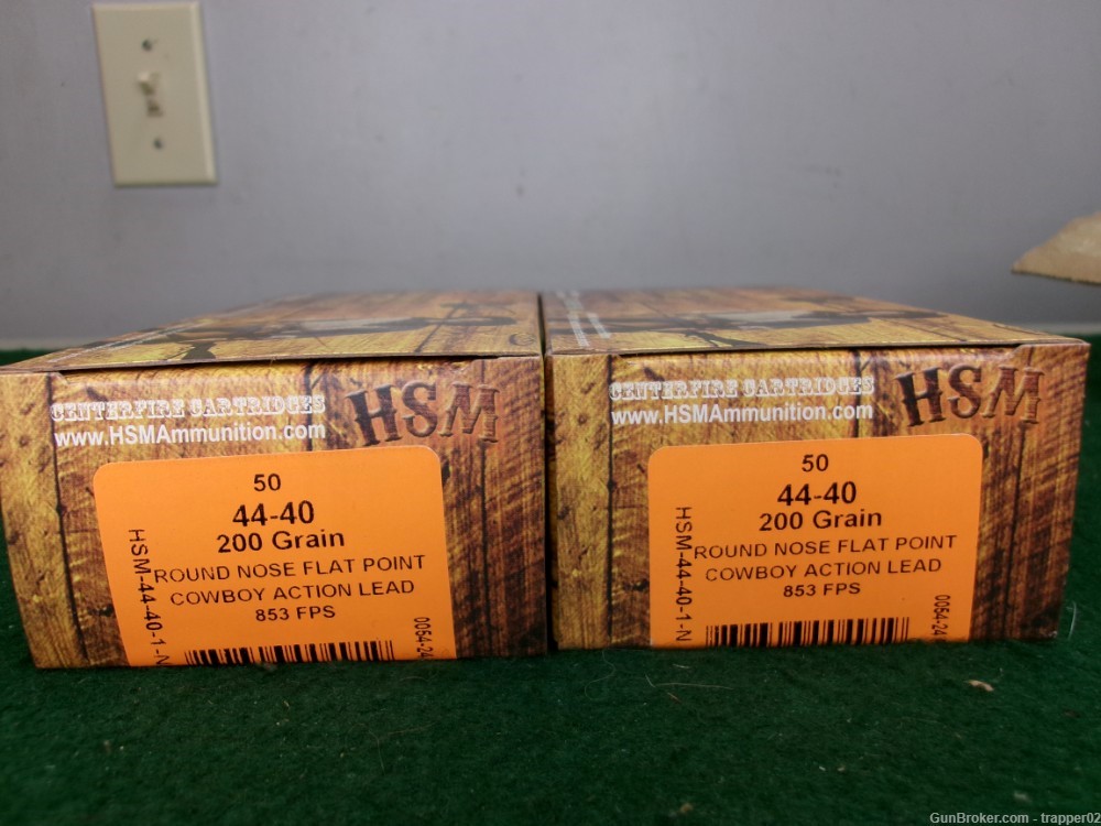 44-40 HSM 200 grain 100 rounds-img-0