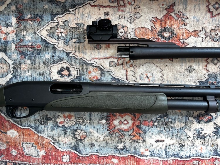 Remington 870 12 Gauge Shotgun Rifled and Smoothbore RedDot!-img-2