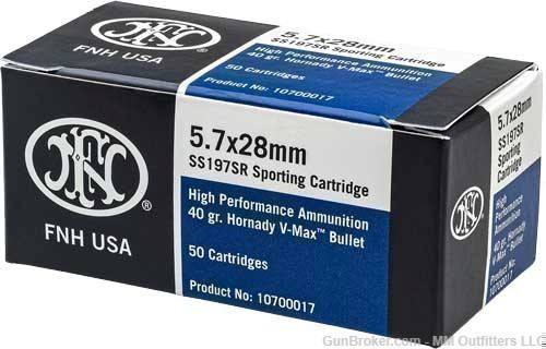 FN Ammo 5.7X28 MM Poly Tip 50 rds NIB No Credit Card Fee May Be Restricted -img-2