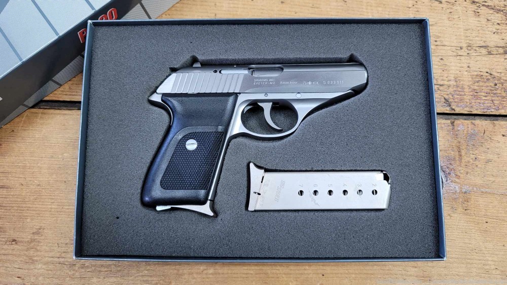 Sig Sauer P230SL pistol .380 acp with original box 2 mags test target-img-0