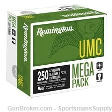 250 Rnds of Remington UMC Mega Pack .380ACP 95 GR Full Metal Jacket NIB!-img-0
