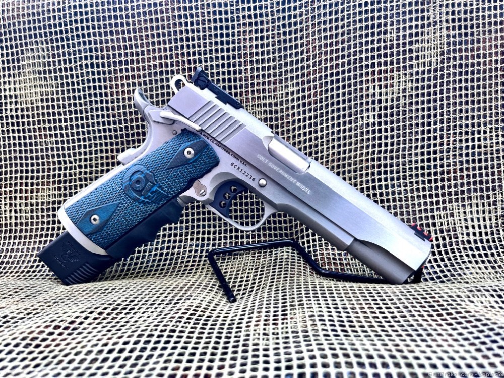 COLT 1911 Gold Cup Trophy 45 ACP Wide Ambi Safety, Thumb Rest, FGR Grips -img-21