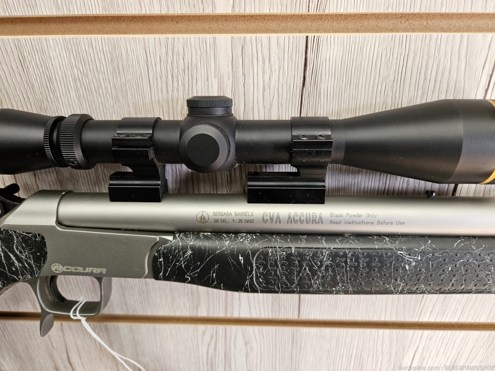 CVA ACCURA 50cal stainless fluted barrel with Leupold scope-img-2