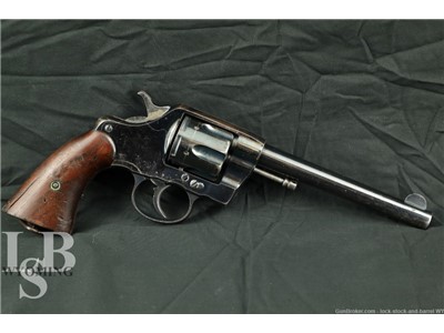 Colt New Army 1892 Model 1901 .38 DA/SA Double-Action Revolver, C&R