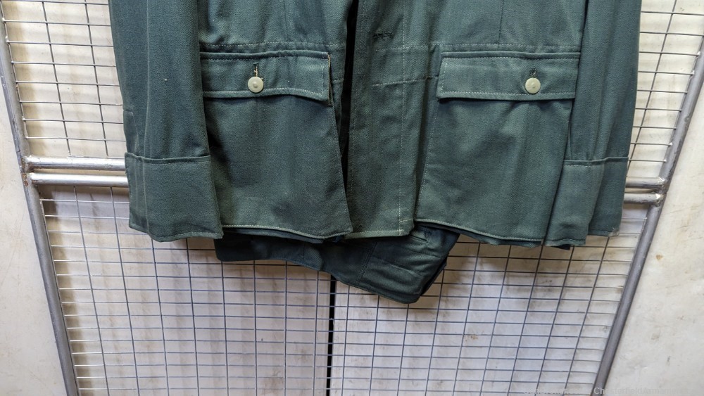 Lost Battalions reproduction Luftwaffe Green Jacket & Trousers,   Size 46-img-1