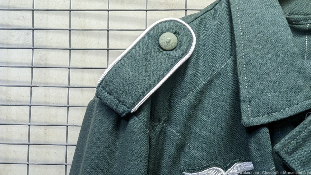 Lost Battalions reproduction Luftwaffe Green Jacket & Trousers,   Size 46-img-6