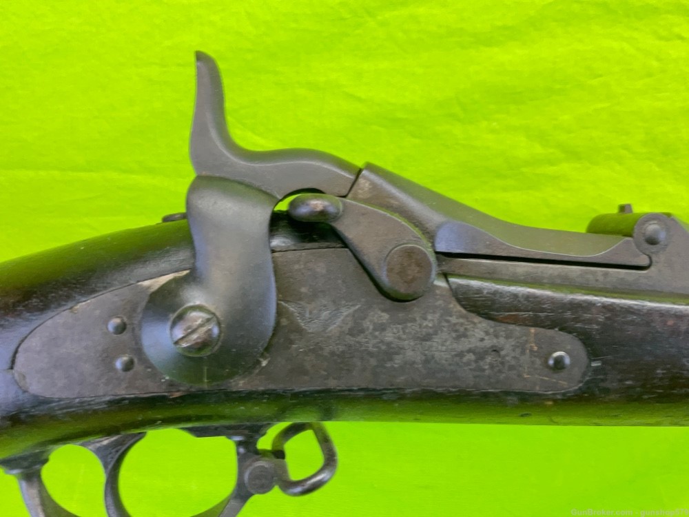 Springfield Armory 1873 Trap Door Rifle 45-70 Govt Rack Marked Antique US-img-6
