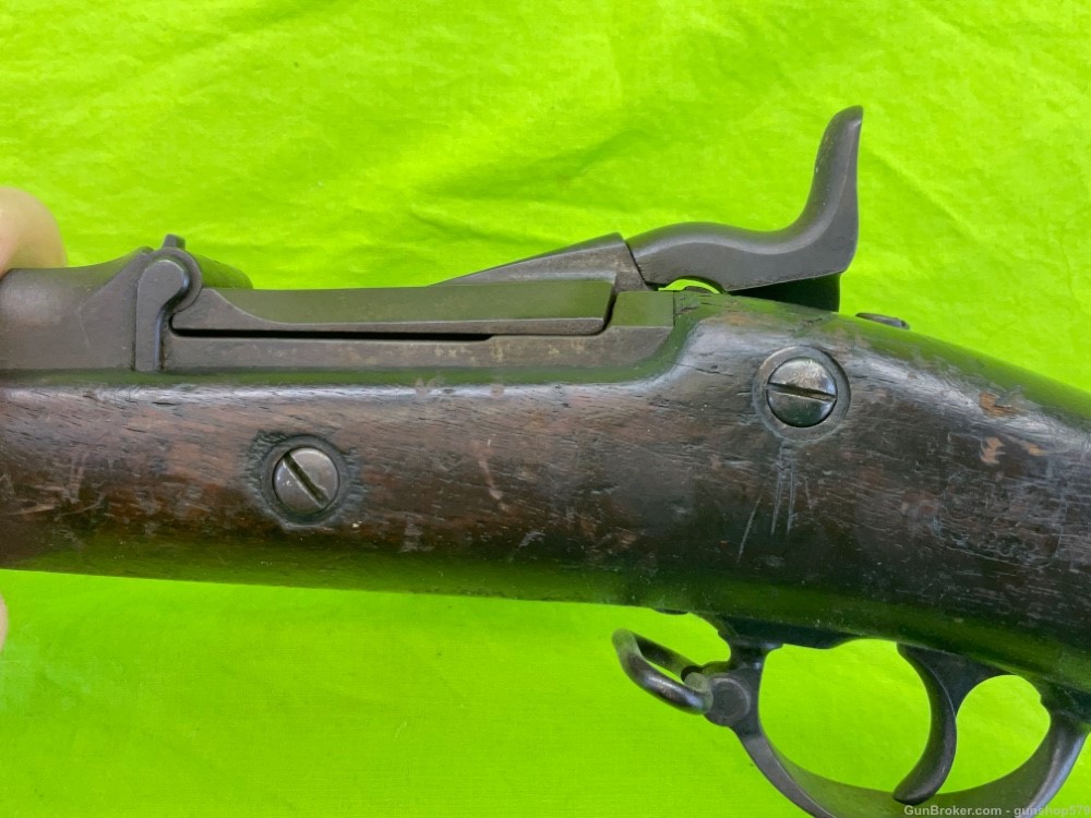 Springfield Armory 1873 Trap Door Rifle 45-70 Govt Rack Marked Antique US-img-25