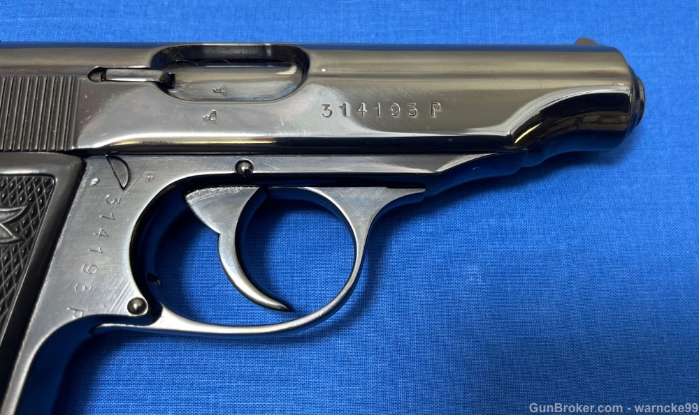 C&R 1944 Walther PP, 7.65mm, 32 ACP, Refinished, Penny Start!-img-2