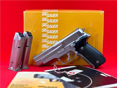 West German Sig Sauer P226 Factory Nickel 9mm Semi-Auto Pistol! 