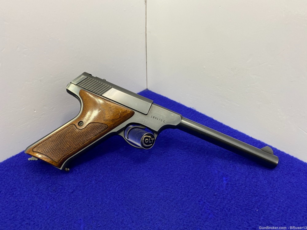 1968 Colt Targetsman 3rd Gen .22LR Blue 6" *CLASSIC SEMI-AUTOMATIC PISTOL*-img-14