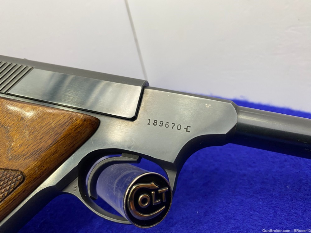 1968 Colt Targetsman 3rd Gen .22LR Blue 6" *CLASSIC SEMI-AUTOMATIC PISTOL*-img-19