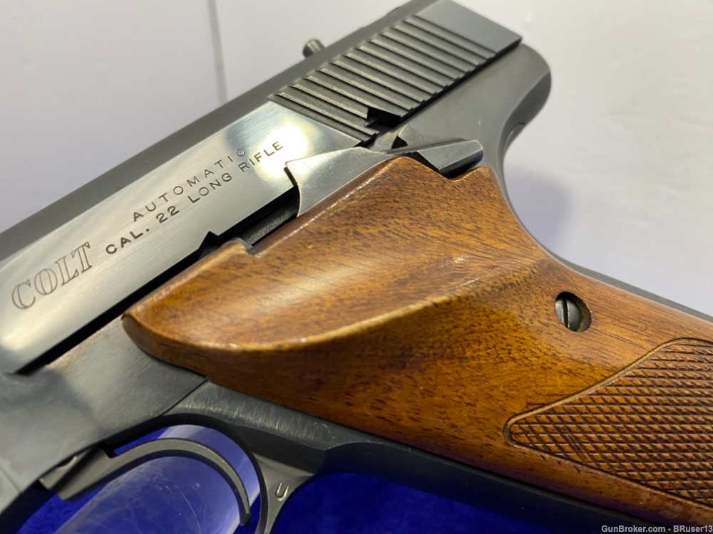 1968 Colt Targetsman 3rd Gen .22LR Blue 6" *CLASSIC SEMI-AUTOMATIC PISTOL*-img-4