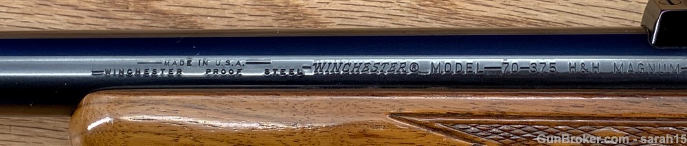 1967 WINCHESTER MODEL 70 ULTRA RARE .375 H&H MAGNUM 24" BBL OPEN SIGHTS-img-8