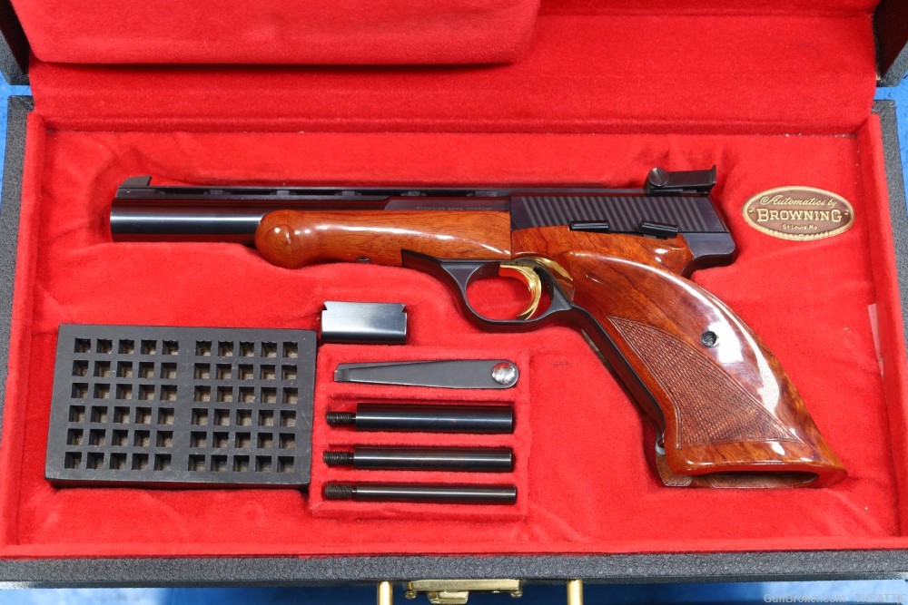 BROWNING MEDALIST 22 LONG RIFLE TARGET PISTOL WITH CASE & EXTRAS C&R-img-71