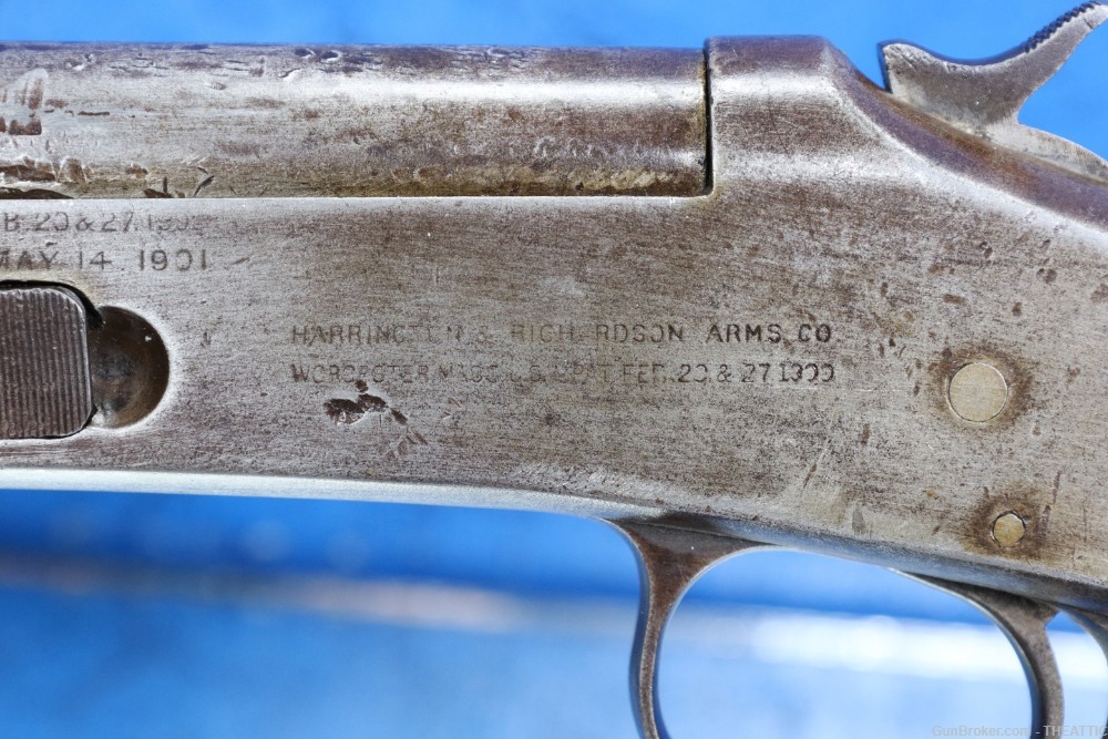 HARRINGTON & RICHARDSON SINGLE SHOT MODEL 1905 (?) 44 CAL SHOTGUN 44XL C&R-img-11