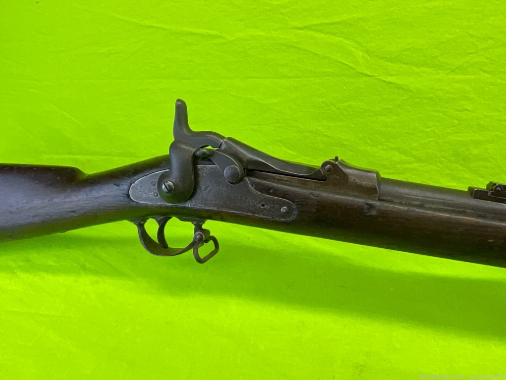 Springfield Armory 1873 Trap Door Rifle 45-70 Govt Rack Marked Antique US-img-4