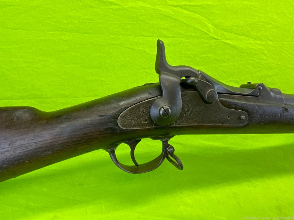 Springfield Armory 1873 Trap Door Rifle 45-70 Govt Rack Marked Antique US-img-3