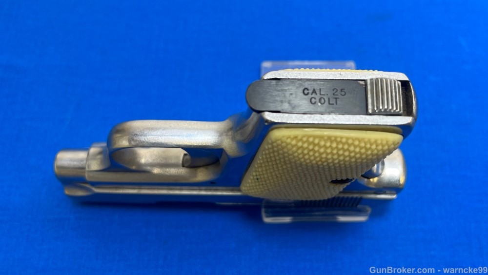 C&R 1918 Colt Vest Pocket, Nickel, 25 ACP Pistol, Penny Start!-img-2
