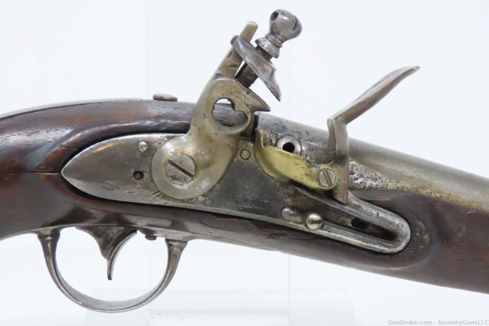MEXICAN-AMERICAN WAR Era Antique R. JOHNSON U.S. M1836 .54 FLINTLOCK Pistol-img-3