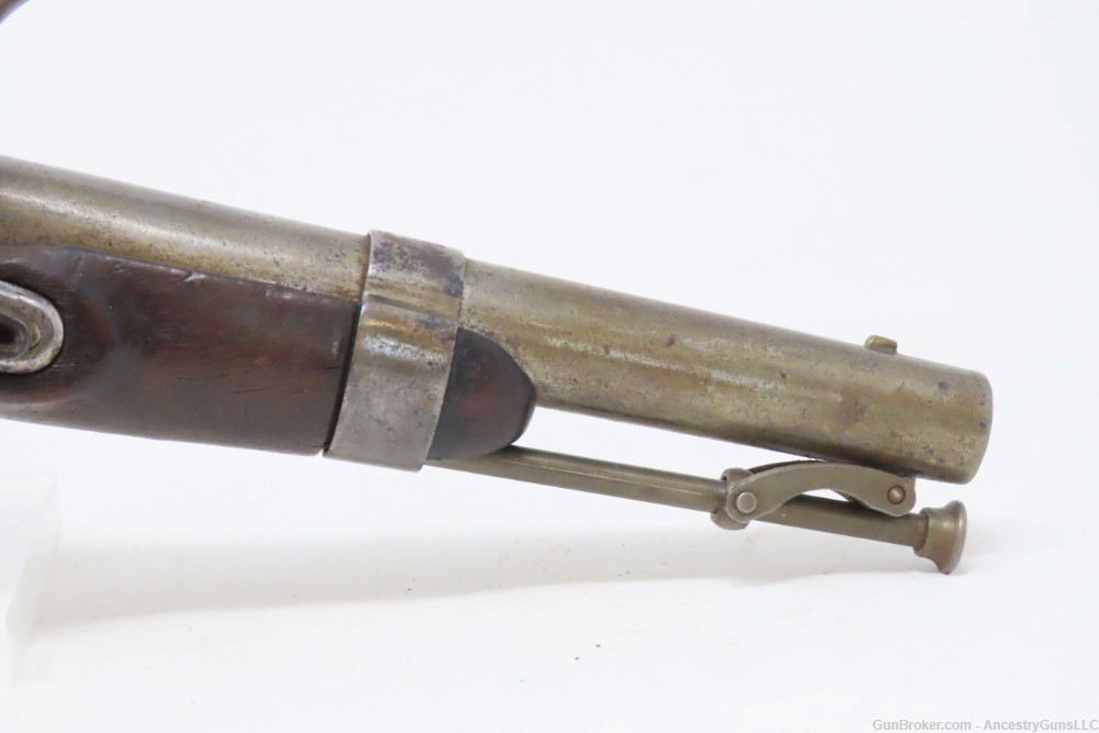 MEXICAN-AMERICAN WAR Era Antique R. JOHNSON U.S. M1836 .54 FLINTLOCK Pistol-img-4