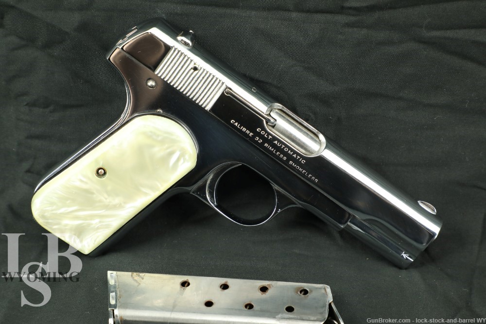 Colt Model 1903 Pocket Hammerless Pistol .32 ACP Semi-Auto, 1919 C&R Rare-img-0