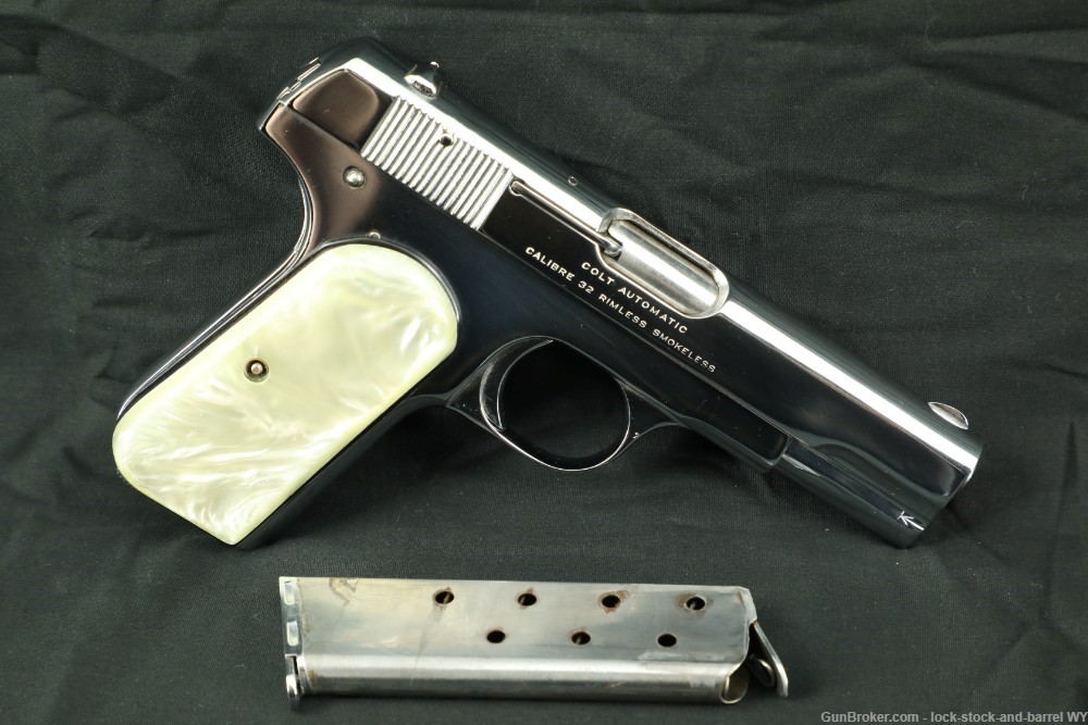Colt Model 1903 Pocket Hammerless Pistol .32 ACP Semi-Auto, 1919 C&R Rare-img-2