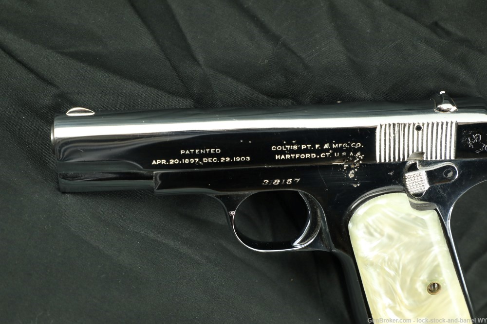 Colt Model 1903 Pocket Hammerless Pistol .32 ACP Semi-Auto, 1919 C&R Rare-img-6