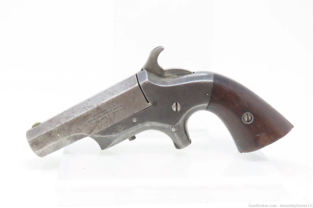 Antique BROWN MANUFACTURING Co. .41 Caliber “SOUTHERNER” SS Deringer Pistol-img-1