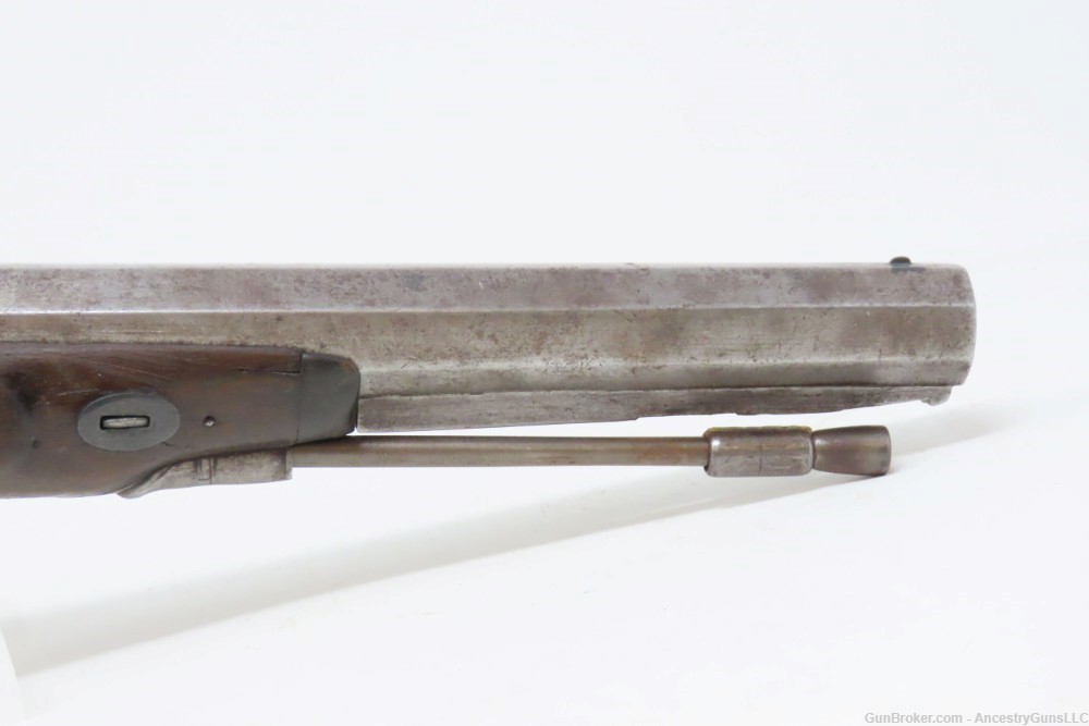 RYAN & WATSON Antique NAPOLEONIC WARS Era .69 PERCUSSION Conversion Pistol -img-4