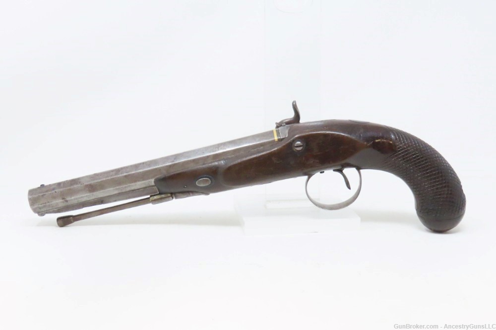 RYAN & WATSON Antique NAPOLEONIC WARS Era .69 PERCUSSION Conversion Pistol -img-13