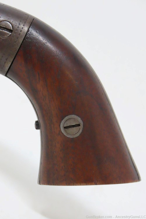 Engraved CIVIL WAR Antique BACON Removable Trigger Guard POCKET Revolver   -img-2