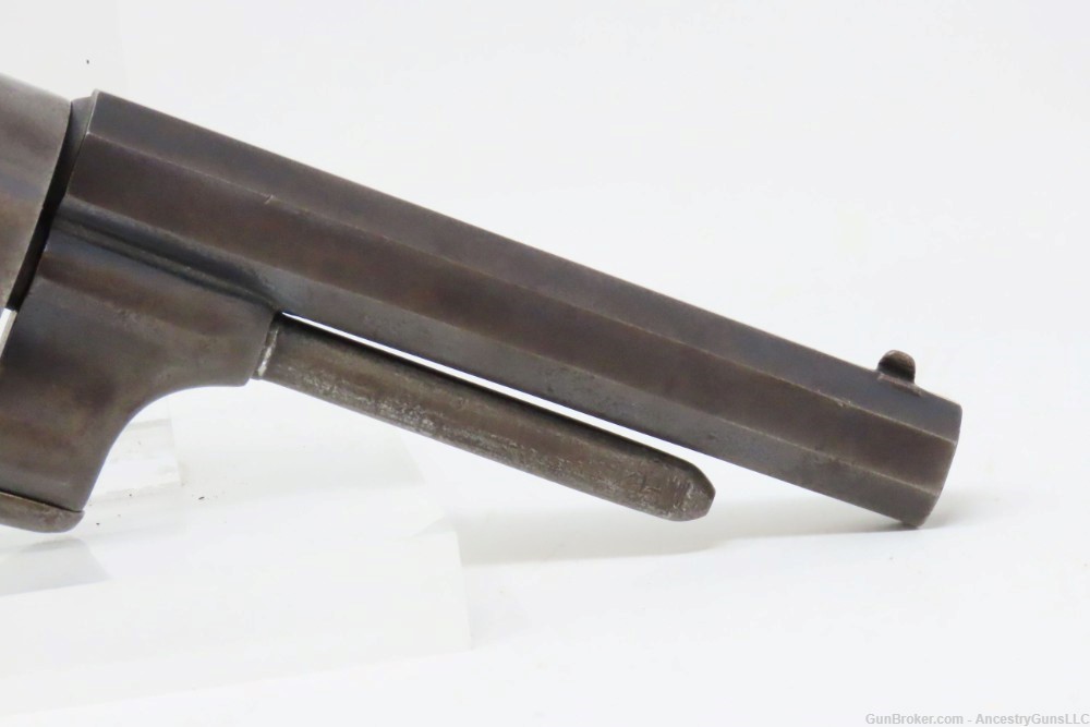Engraved CIVIL WAR Antique BACON Removable Trigger Guard POCKET Revolver   -img-16