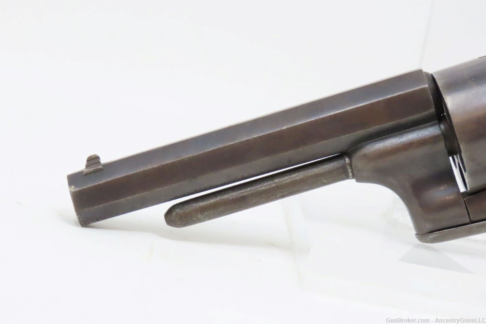 Engraved CIVIL WAR Antique BACON Removable Trigger Guard POCKET Revolver   -img-4