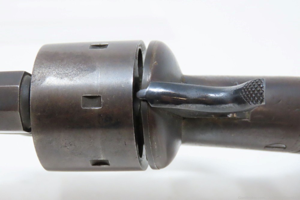 Engraved CIVIL WAR Antique BACON Removable Trigger Guard POCKET Revolver   -img-7