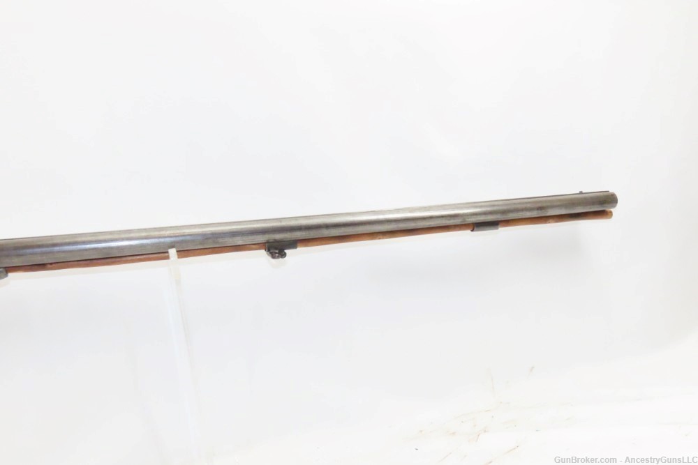 Antique BELGIAN 16 Ga. Double Barrel Side by Side FLINTLOCK Shotgun 1800s S-img-14