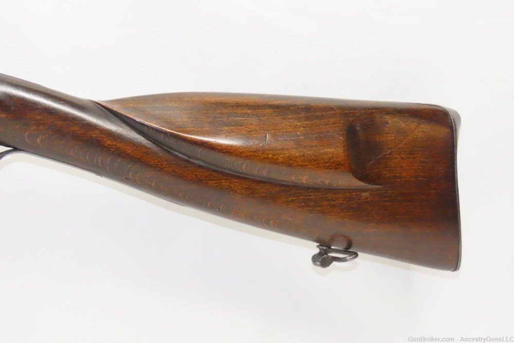 Antique BELGIAN 16 Ga. Double Barrel Side by Side FLINTLOCK Shotgun 1800s S-img-2