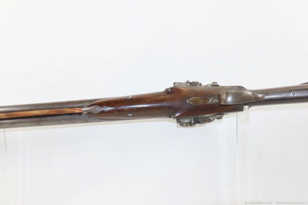 Antique BELGIAN 16 Ga. Double Barrel Side by Side FLINTLOCK Shotgun 1800s S-img-6